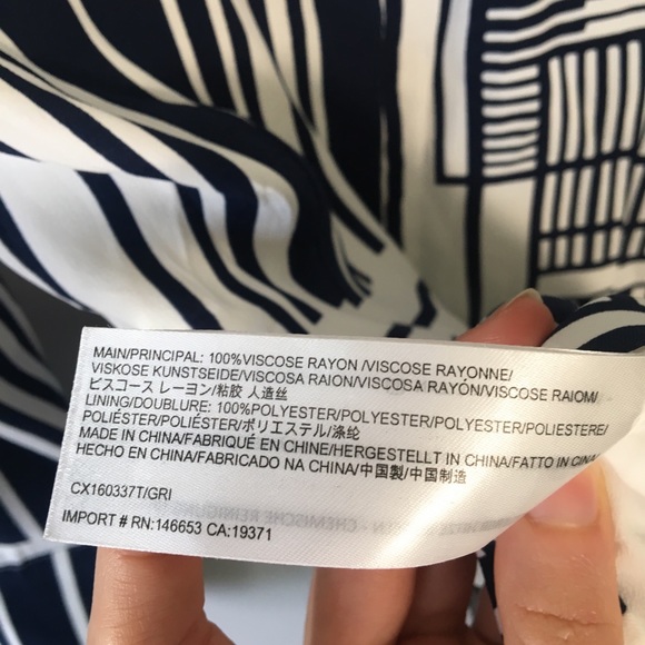 C/Meo Collective V Neck Wrap Grid Print Top - Picture 7 of 8